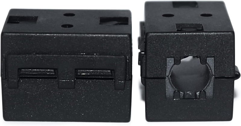 UU TOJOIN TOJOIN 10PCS Ferrite Bead Clip on Ferrite Core RFI EMI Noise Suppressor Ferrite Rings Cable Clip for Phone, TV, Speaker, USB Radio, Audio Equipment 10mm Inner Diameter Black - Image 3